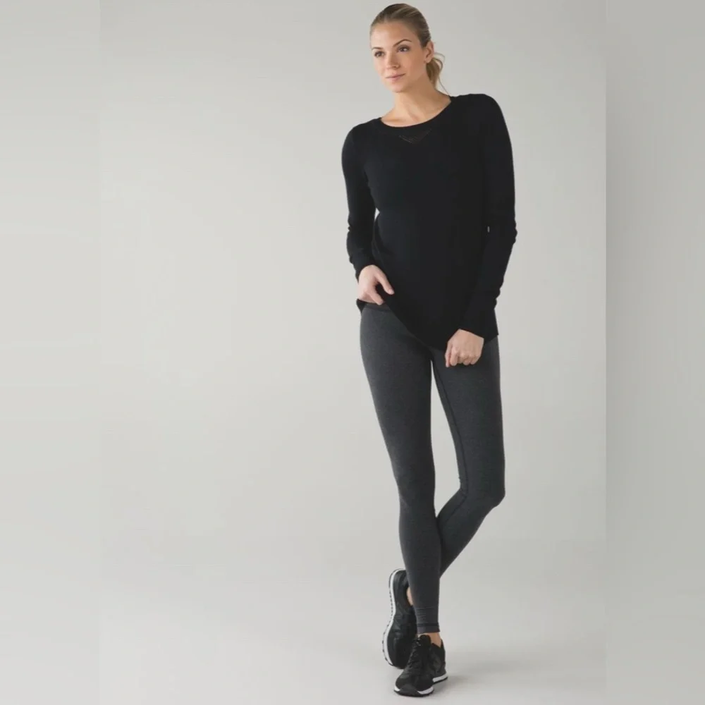 Lululemon Sunset Savasana Pullover II Knit Sweater Open Back